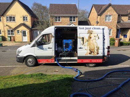 CSB carpet cleaning van