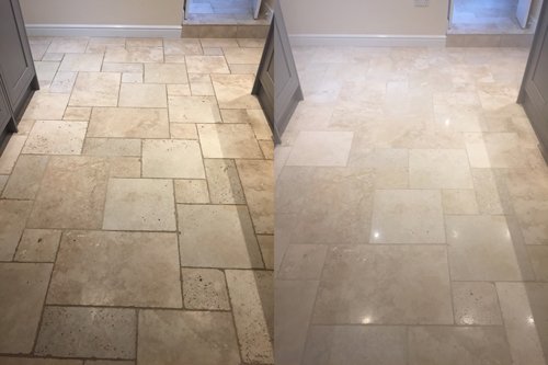 Travertine Tumbled Shine Satin