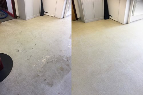 Altro floor restoration dirty and clean