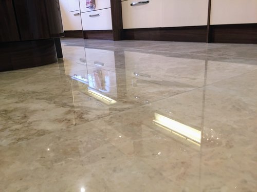 Marble floor reflection