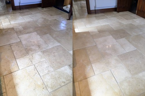 Limestone Floor Kitchen